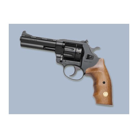 Flobertka 6mm, revolver ALFA 641 černý, dřevo